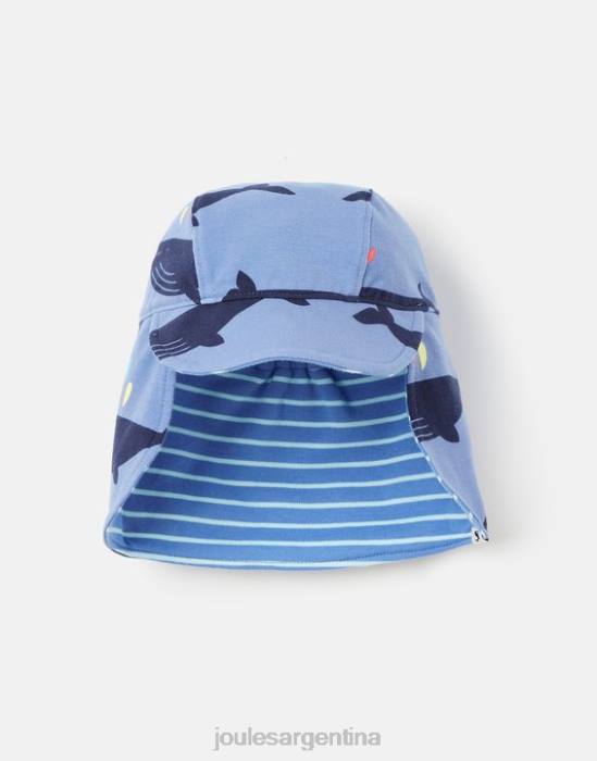 Joules gorro de punto con protector de cuello sonny 0-4 años bebés ballena azul accesorios 64BB397