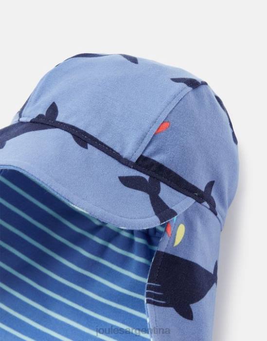 Joules gorro de punto con protector de cuello sonny 0-4 años bebés ballena azul accesorios 64BB397