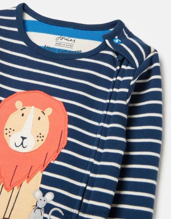 Joules mono zippy de algodón cultivado orgánicamente 0-9 meses bebés león marino accesorios 64BB430