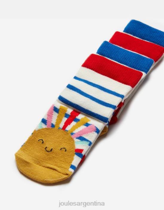 Joules paquete de 2 calcetines para pies limpios bebés mariquita del sol accesorios 64BB400