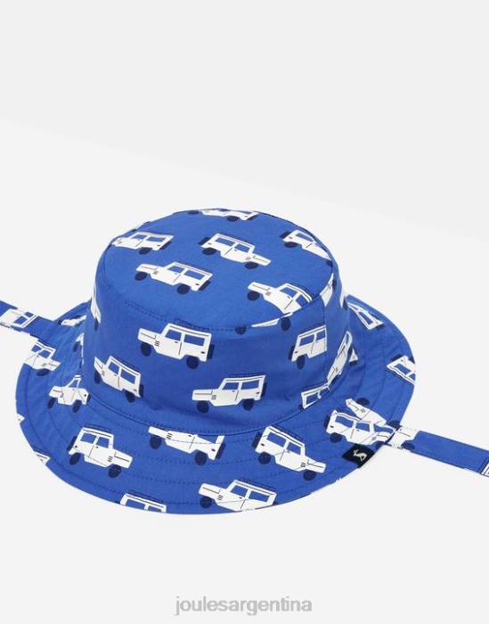 Joules sombrero para el sol estampado brit bebés pequeños camiones azules accesorios 64BB432