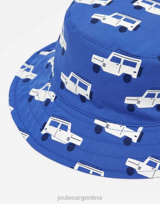 Joules sombrero para el sol estampado brit bebés pequeños camiones azules accesorios 64BB432