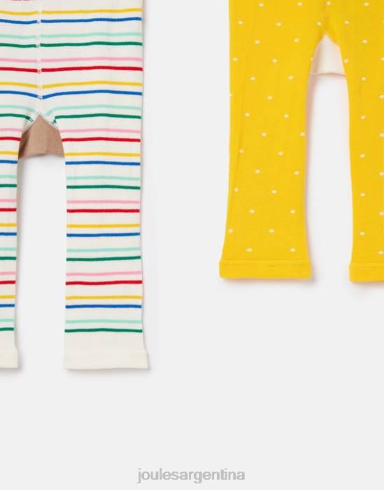 Joules paquete de 2 leggings con personajes animados bebés abeja conejita vestir 64BB407