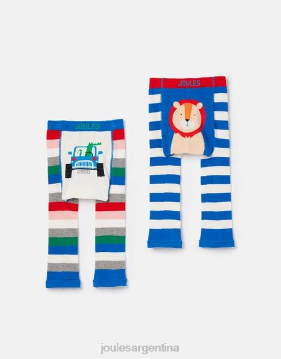 Joules paquete de 2 leggings con personajes animados bebés león cocodrilo vestir 64BB408