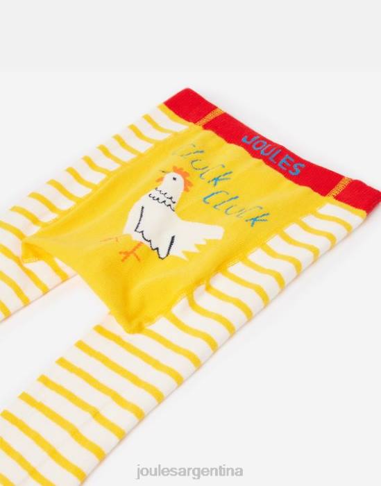 Joules paquete de 2 leggings con personajes animados bebés polluelo de vaca vestir 64BB423