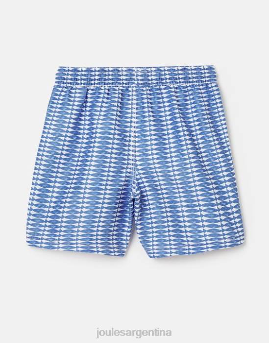 Joules shorts de baño con estampado de océano 2-12 años bebés pescado azul vestir 64BB356