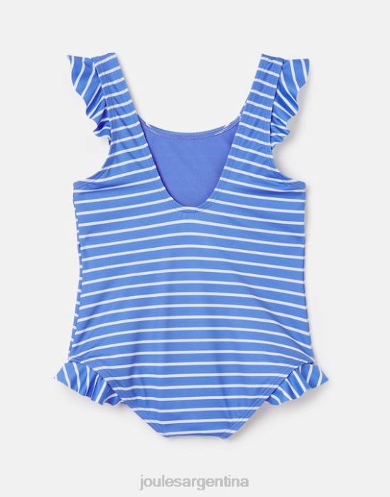 Joules Bañador con diseño de lentejuelas Splash 2-12 años bebés flamenco raya azul vestir 64BB299