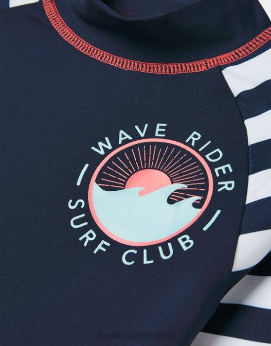 Joules Chase Rash Guard de manga larga bebés jinete de la ola de la marina vestir 64BB365
