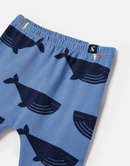 Joules Legging de algodón de cultivo ecológico payton 0-3 años Niños ballena azul vestir 64BB396