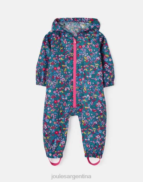Joules Puddle traje impermeable reciclado para charcos 1-3 años Niños azul arcoiris vestir 64BB412