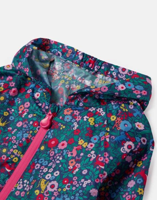 Joules Puddle traje impermeable reciclado para charcos 1-3 años Niños azul arcoiris vestir 64BB412