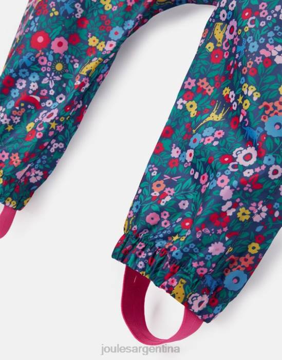 Joules Puddle traje impermeable reciclado para charcos 1-3 años Niños azul arcoiris vestir 64BB412