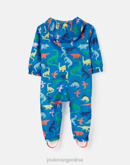 Joules Puddle traje impermeable reciclado para charcos 1-3 años Niños dinosaurio azul vestir 64BB439