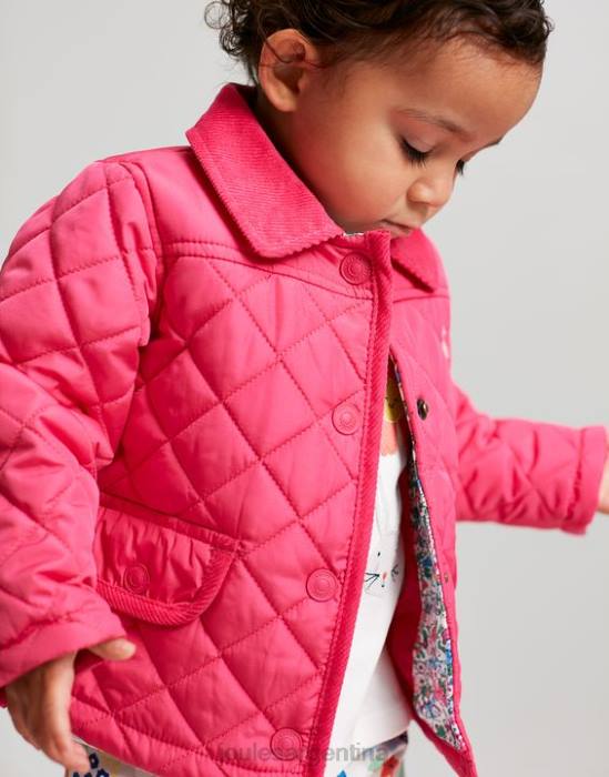 Joules abrigo acolchado mabel 0-3 años chicas Rosa brillante vestir 64BB392