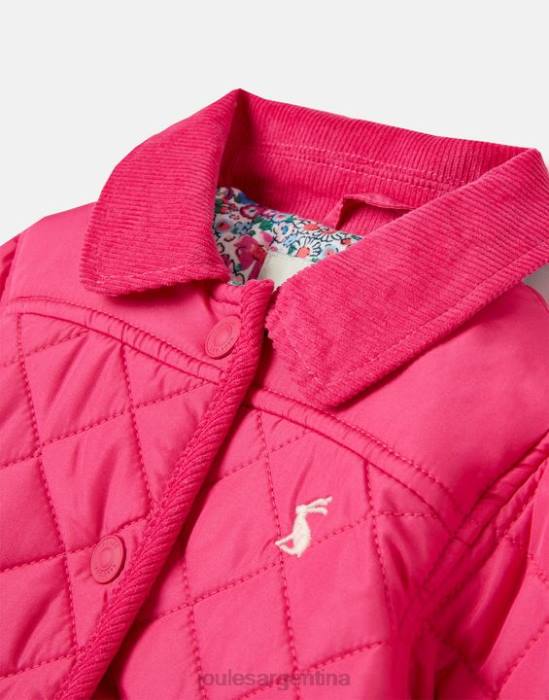 Joules abrigo acolchado mabel 0-3 años chicas Rosa brillante vestir 64BB392