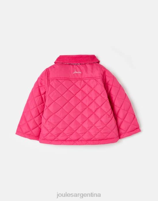 Joules abrigo acolchado mabel 0-3 años chicas Rosa brillante vestir 64BB392