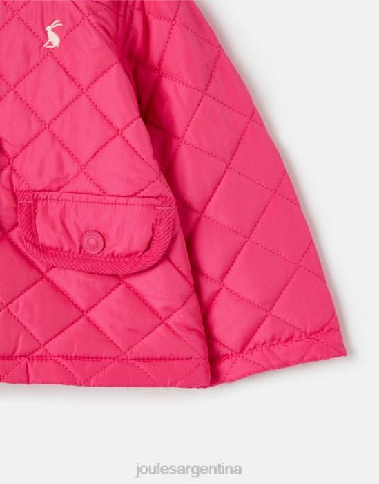 Joules abrigo acolchado mabel 0-3 años chicas Rosa brillante vestir 64BB392