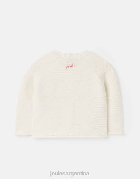 Joules cárdigan bordado betsie 0-3 años bebés mariquita crema vestir 64BB395