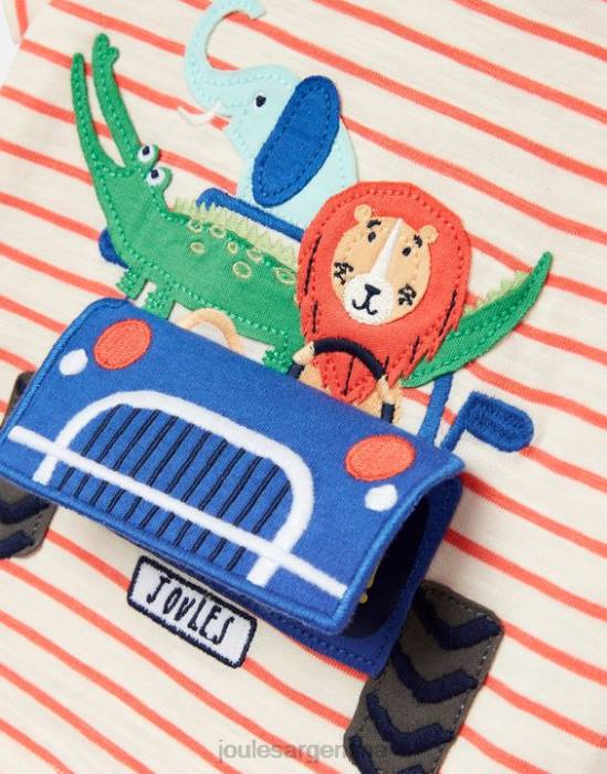 Joules camiseta tate art 0-3 años bebés camion raya roja vestir 64BB401