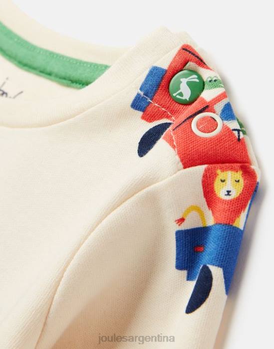 Joules conjunto percy camiseta y pantalón 0-3 años bebés safari crema vestir 64BB427