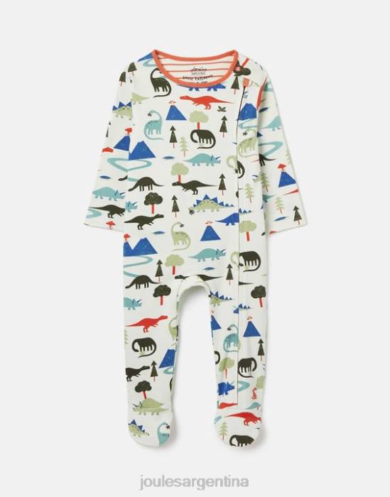 Joules mono zippy de algodón cultivado orgánicamente 0-9 meses bebés dinosaurio vestir 64BB429
