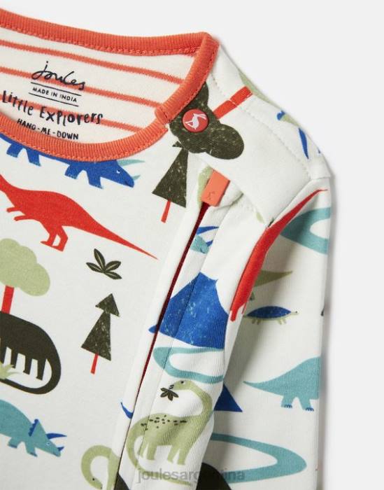 Joules mono zippy de algodón cultivado orgánicamente 0-9 meses bebés dinosaurio vestir 64BB429