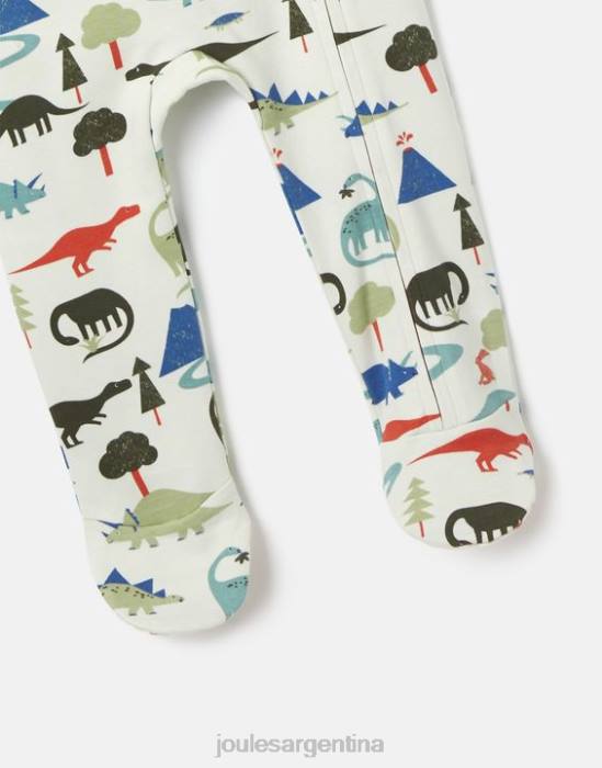 Joules mono zippy de algodón cultivado orgánicamente 0-9 meses bebés dinosaurio vestir 64BB429