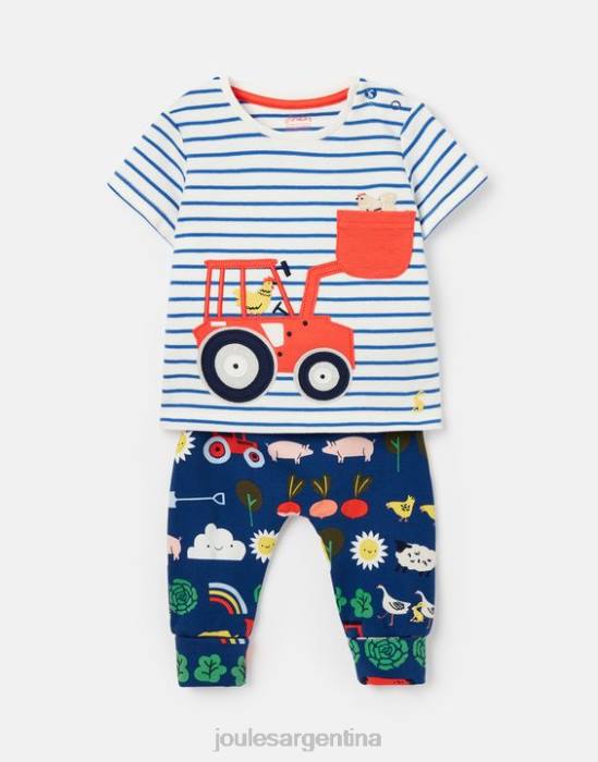 Joules set de obras de byron 0-3 años bebés tractor azul vestir 64BB438