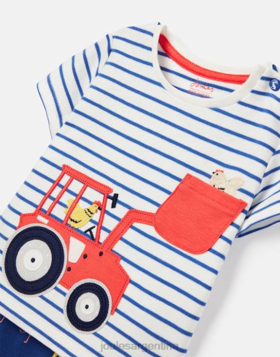 Joules set de obras de byron 0-3 años bebés tractor azul vestir 64BB438