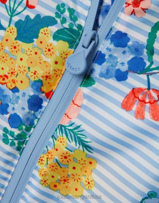 Joules traje impermeable para charcos 3 meses-3 años bebés floral de rayas azules vestir 64BB414