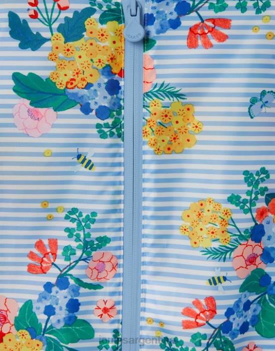Joules traje impermeable para charcos 3 meses-3 años bebés floral de rayas azules vestir 64BB414