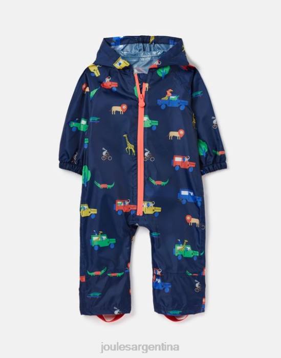 Joules traje impermeable para charcos 3 meses-3 años bebés safari naval vestir 64BB440