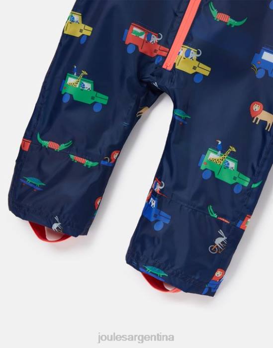 Joules traje impermeable para charcos 3 meses-3 años bebés safari naval vestir 64BB440