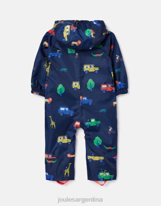 Joules traje impermeable para charcos 3 meses-3 años bebés safari naval vestir 64BB440