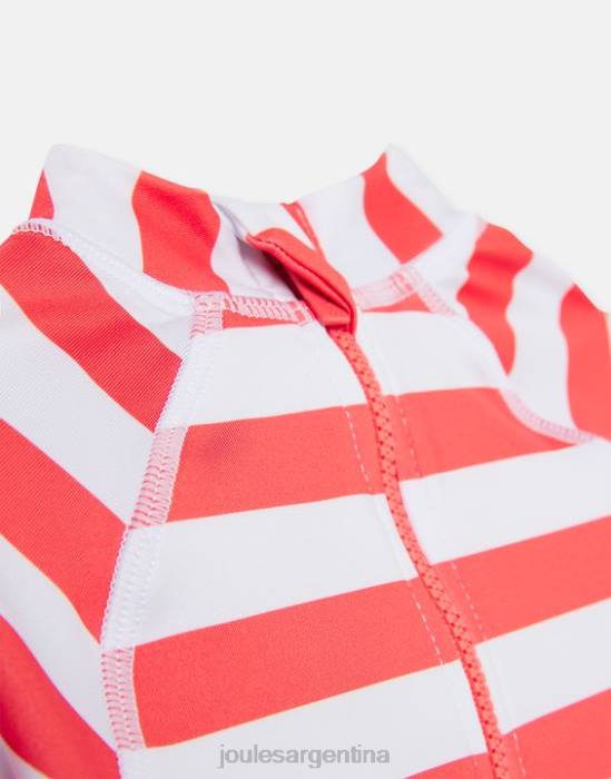 Joules conjunto de buzo con ilustraciones de chaleco anti-lycra 0-3 años bebés raya de pulpo naranja vestir 64BB434