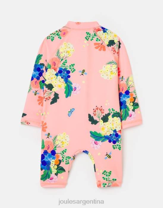 Joules traje anti-sol 0-3 años bebés florales coralinos vestir 64BB417