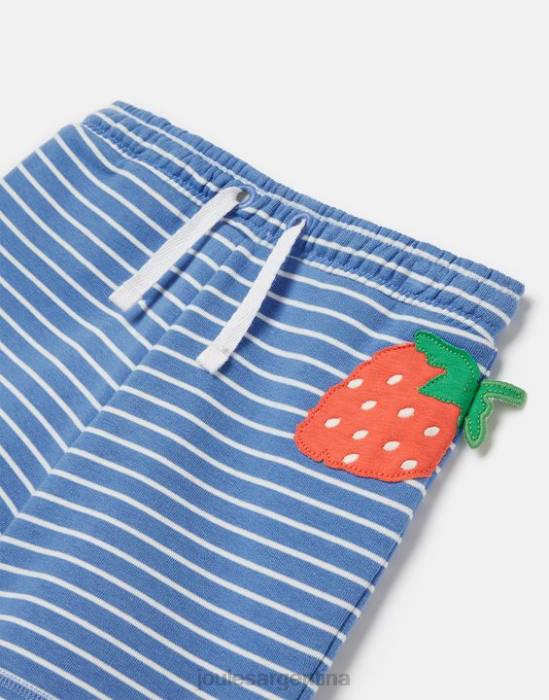 Joules Pantalones cortos deportivos novedosos Hamden 2-8 años chicas fresa raya azul vestir 64BB298