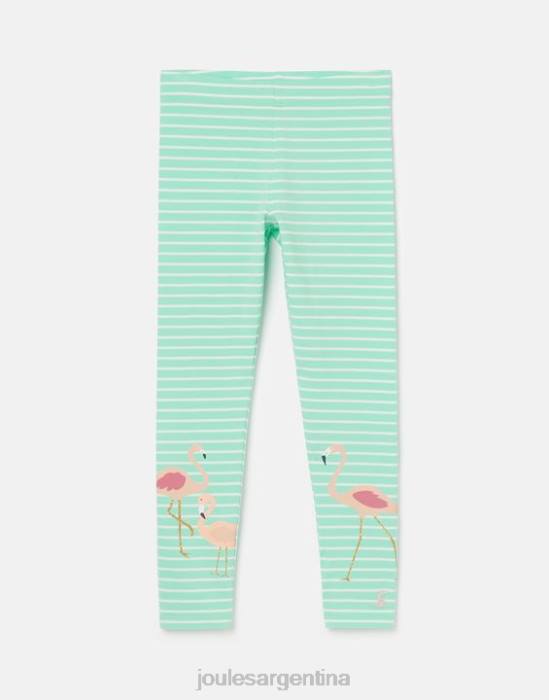 Joules leggings estampados deedee 2-12 años chicas flamenco raya aguamarina vestir 64BB266