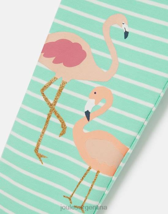 Joules leggings estampados deedee 2-12 años chicas flamenco raya aguamarina vestir 64BB266