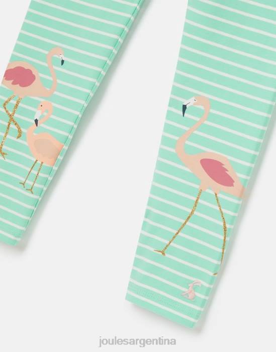 Joules leggings estampados deedee 2-12 años chicas flamenco raya aguamarina vestir 64BB266