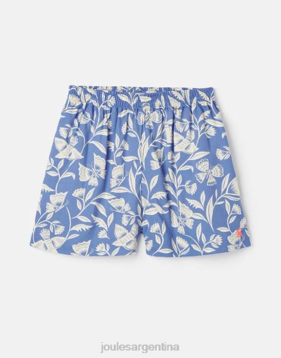 Joules pantalones cortos tejidos estampados hettie 5-12 años chicas mariposa azul vestir 64BB268