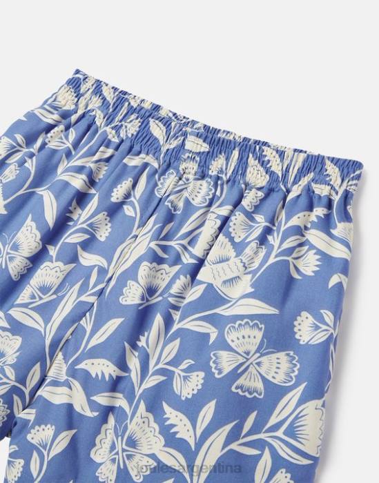 Joules pantalones cortos tejidos estampados hettie 5-12 años chicas mariposa azul vestir 64BB268