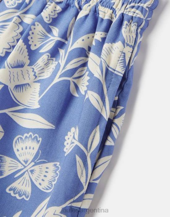 Joules pantalones cortos tejidos estampados hettie 5-12 años chicas mariposa azul vestir 64BB268
