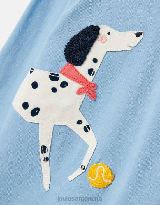 Joules camiseta ava manga larga 2-12 años chicas bel air azul vestir 64BB272