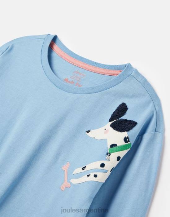 Joules camiseta ava manga larga 2-12 años chicas bel air azul vestir 64BB272