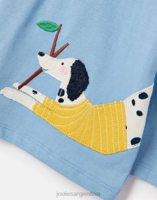 Joules camiseta ava manga larga 2-12 años chicas bel air azul vestir 64BB272
