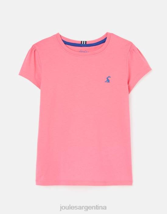 Joules camiseta cassie manga corta 2-12 años chicas aurora rosa vestir 64BB311