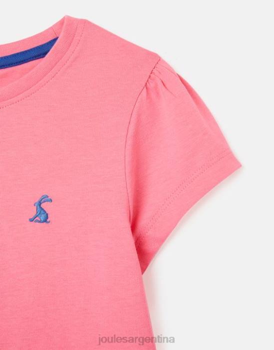 Joules camiseta cassie manga corta 2-12 años chicas aurora rosa vestir 64BB311
