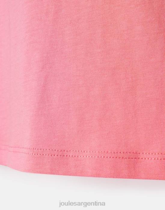 Joules camiseta cassie manga corta 2-12 años chicas aurora rosa vestir 64BB311