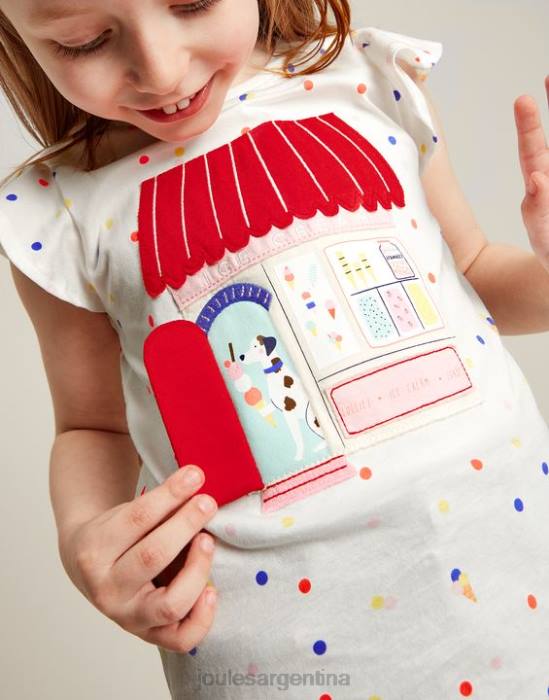Joules camiseta flutter astra 2-8 años chicas lugar de helado vestir 64BB306